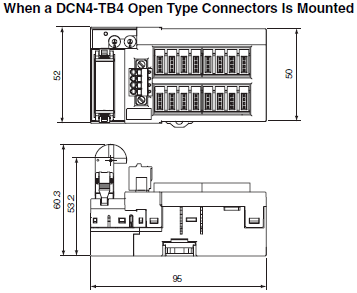 CRT1-[]D16S(-1) / []D32S(-1) / []D16SH(-1) / []D32SH(-1) Dimensions 4 CRT1-MD16S (-1)_Dim