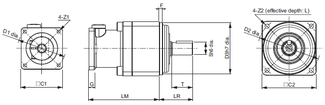 R88M-G, R88D-GT Dimensions 46 