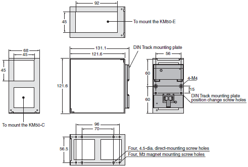 KM50-C Dimensions 16 