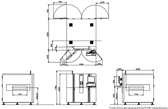 VT-X700-E / -L Dimensions 1 