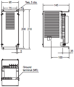 3G3MX2-V1 Dimensions 16 