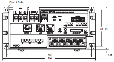 EQ100-E Dimensions 2 