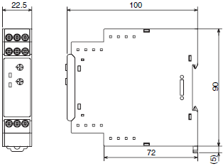 K8AK / K8DS Series Dimensions 24 