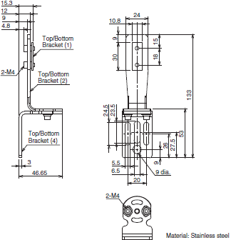 F3SG-R Series Dimensions 133 