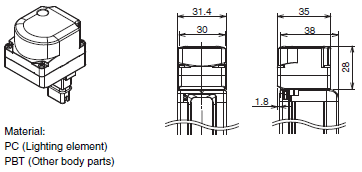 F3SG-R Series Dimensions 65 