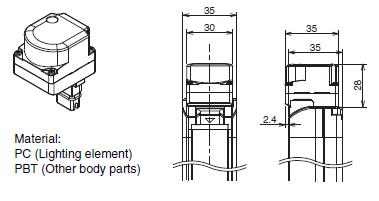 F3SG-R Series Dimensions 115 