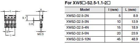 XW5T-S Dimensions 35 