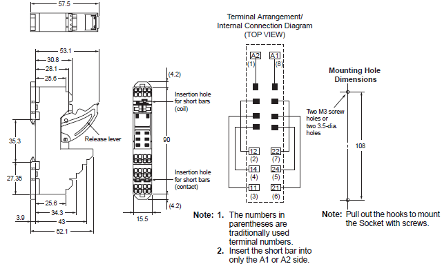 PYF-[][]-PU / PTF-[][]-PU / P2RF-[][]-PU Dimensions 13 