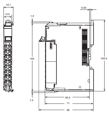 NX-ILM400 Dimensions 1 