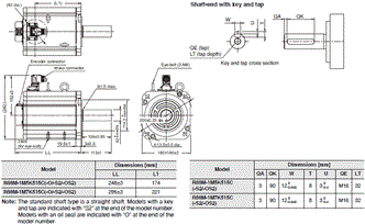 R88M-1[] / R88D-1SN[]-ECT Dimensions 56 