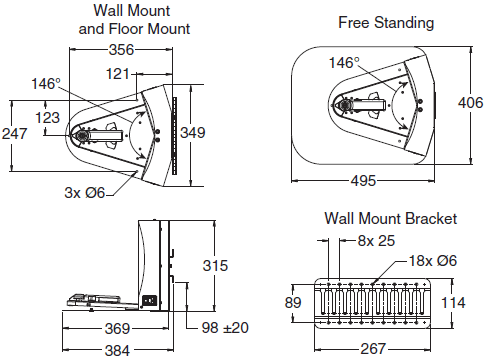 LD / MD / HD Series Dimensions 6 