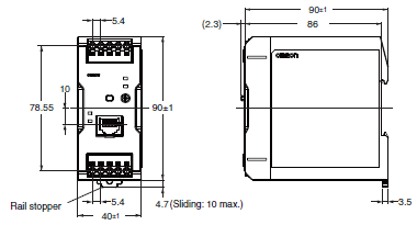 S8VK-X Dimensions 2 