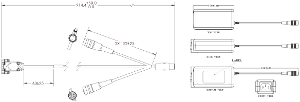 MicroHAWK V430-F / V420-F / V330-F / V320-F Dimensions 47 