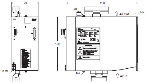 CK3A-G305L / -G310L / -G320L Dimensions 2 