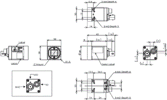 STC Series (CoaXPress) Dimensions 4 