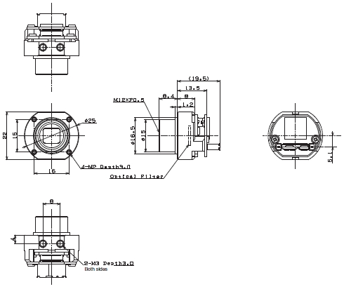 STC Series (Small Board Camera) Dimensions 19 