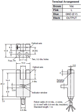 EE-SX47 / SX67 Dimensions 14 