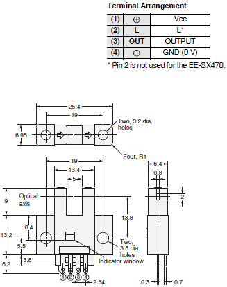 EE-SX47 / SX67 Dimensions 3 