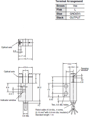 EE-SX47 / SX67 Dimensions 17 