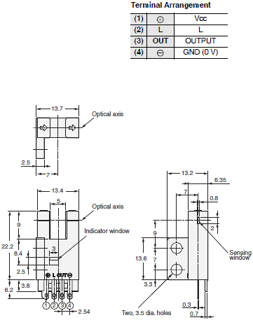 EE-SX47 / SX67 Dimensions 9 