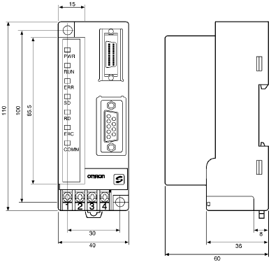 SRM1-C01 / C02-V2 Dimensions 1 