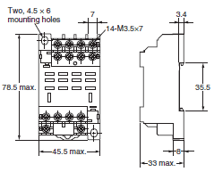 P2RFZ / P2RF, P2R, P7TF, PYFZ / PYF, PTFZ / PTF, PYD, PT, P7LF, PF, P2CF, PFA, P3G / P3GA, PL Dimensions 41 