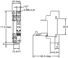 P2RFZ / P2RF, P2R, P7TF, PYFZ / PYF, PTFZ / PTF, PYD, PT, P7LF, PF, P2CF, PFA, P3G / P3GA, PL Dimensions 16 