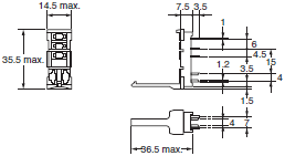 P2RFZ / P2RF, P2R, P7TF, PYFZ / PYF, PTFZ / PTF, PYD, PT, P7LF, PF, P2CF, PFA, P3G / P3GA, PL Dimensions 8 