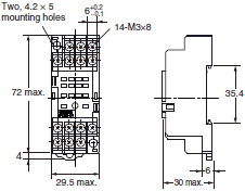 P2RFZ / P2RF, P2R, P7TF, PYFZ / PYF, PTFZ / PTF, PYD, PT, P7LF, PF, P2CF, PFA, P3G / P3GA, PL Dimensions 23 