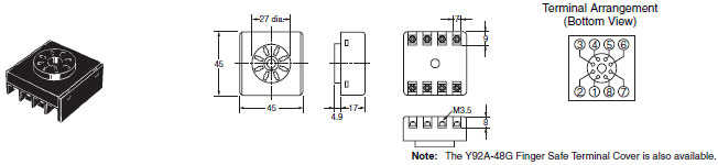 E5CS Dimensions 8 