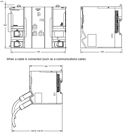 NX701-[][][][] Dimensions 2 