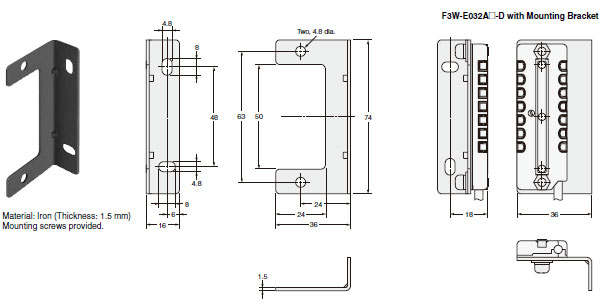 F3W-E Dimensions 9 F39-LE2(L-shaped)_Dim