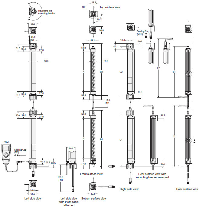 MS4800 Series Dimensions 5 